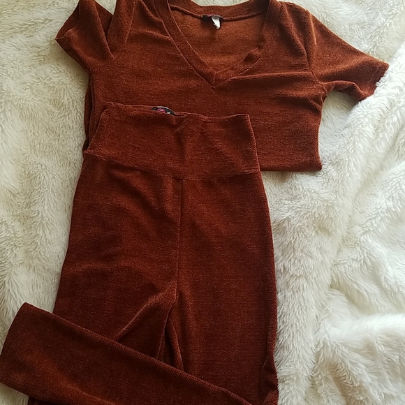 Pants - Two piece brown set